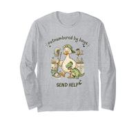 Outnumbered Boys Mama Duck Cleaning Send Help Family Mom Long Sleeve T-Shirt