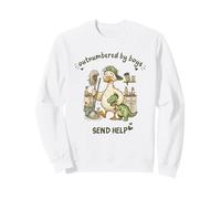 Outnumbered Boys Mama Duck Cleaning Send Help Family Mom Sweatshirt