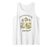 Outnumbered Boys Mama Duck Cleaning Send Help Family Mom Tank Top