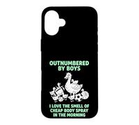 Outnumbered By Boys Cheap Body Spray Goose Sports Case for iPhone 16 Plus