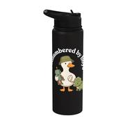 Outnumbered By Boys Funny Mom Mama Boy Mom Life Stainless Steel Insulated Water Bottle