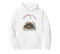Outnumbered By Boys Goose Construction Boy Mom Sons Pullover Hoodie