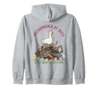Outnumbered By Boys Goose Construction Boy Mom Sons Zip Hoodie
