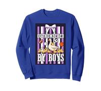 Outnumbered By Boys Mama Duck Sports Boy Mom Sweatshirt