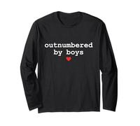 Outnumbered By Boys Mama Funny Mother’s Day Long Sleeve T-Shirt