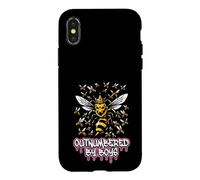 Outnumbered By Boys Motherhood Raising Sons Mom Case for iPhone X/XS