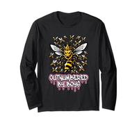 Outnumbered By Boys Motherhood Raising Sons Mom Long Sleeve T-Shirt