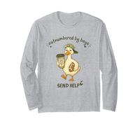 Outnumbered By Boys Send Help Mama Mom Life Goose Duck Long Sleeve T-Shirt