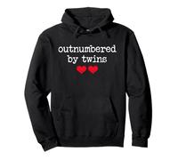 Outnumbered By Twins Boys Girls Dad Soon to Be Mom Pregnancy Pullover Hoodie