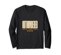 Outnumbered Dad of Three Girls Father of Daughters Long Sleeve T-Shirt