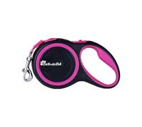 OUTnWILD Retractable Dog Leash, 16 ft Heavy Duty Dog Leash for Large Breeds/Pets Up to 110 lbs, 360° Tangle Free Design with One Touch Quick-Lock Braking System & Anti-Slip Handle. (Pink, L)