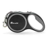 OUTnWILD Retractable Dog Leash, 16 ft Heavy Duty Dog Leash for Large Breeds/Pets Up to 110 lbs, 360° Tangle Free Design with One Touch Quick-Lock Braking System & Anti-Slip Handle. (Black, L)
