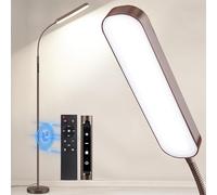 OUTON LED Floor Lamp 15W 1500LM, Adjustable Gooseneck LED Modern Lamp with 4 Color Temperature and Stepless Dimmer, Remote and Touch Control for Reading Living Room Bedroom (Bronze)