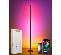 OUTON LED Floor Lamp, 24W RGBCW Corner Lamp with 256 Scenes & 16 Million Colours, Smart APP & Remote Control, Music Sync, Dimmable Colour Changing Standing Lamp for Living Room Bedroom Gaming Room
