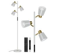 OUTON LED Tree Floor Lamp 36W, Dimmable Modern Floor Light with 4 Color Temperature, Remote & Touch Control, 1 Hour Timer, 3 Rotating Standing Lamp for Reading Living Room Bedroom Office, Silver Grey