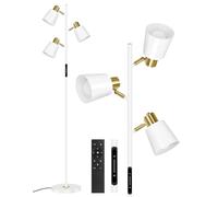 OUTON LED Tree Floor Lamp 36W, Dimmable Modern Floor Light with 4 Color Temperature, Remote & Touch Control, 1 Hour Timer, 3 Rotating Standing Lamp for Reading Living Room Bedroom Office, White