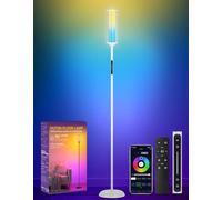OUTON RGB Corner Floor Lamp, 1500LM LED Lamp with Touch & APP & Remote Control, 32 Scene Modes & Music Sync, Dimmable Ultra Bright Standing Lamp for Living Room, Bedroom, Gaming Room