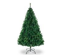 Outopee 5.5ft Artificial Christmas Tree Decoration, Green PVC Pine Tree with 600 Branch Tips & Foldable Metal Stand, Indoor Xmas Holiday Decorative Tree for Home Office Shop