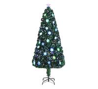 Outopee 6ft Fibre Optic Christmas Tree with 36 Light Snowflakes, Green