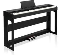 Outopee 88 Key Keyboard Piano Weighted Action Digital Piano, Electronic Keyboard Piano with Triple Pedals, DustProof Cloth, Stereo Headphone and Piano Sticker, Portable Keyboard for Beginners(Black)