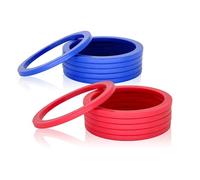 OUTOSS-Soft Plastic Toss Ring Replacement,12-Packs,Two Colors