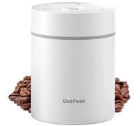 OUTPEAK Kilo Automatic Vacuum Coffee Canister, 1.8L for 600g Coffee Beans, One Button Operation, Stainless Steel Container with Spoon, 6 Months Fresh Storage Container