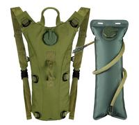 Outplea Hydration Backpack with 3L Water Bladder, Tactical Water Backpack Lightweight, Hydration Pack for Hiking Cycling Running, Army Green