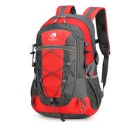Outplea Small Hiking Backpack, 25L Hiking Bag, Lightweight Backpack, Waterproof Day Pack, Outdoor Daypack for Men Women, Red