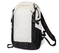 Outplea Small Hiking Backpack Comfortable for Women, 20L Travel Daypack Waterproof, Outdoor Sports Rucksack for Camping Fitness Climbing Walking, Black & White