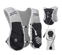 Outplea Women Men Running Vest with 2L Large Opening Water Bladder, Ultralight Cycling Hydration Pack Backpack with Phone Holder for Runner Marathoner Hiking Walking