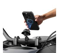 Outplorer Quick Launch Magnetic Motorcycle Phone Mount, Anti-Vibration Handlebar Bracket with Secure Lock for Bike Scooter Moto MTB, 360° Blind Installation for Phones (QM01-Motorcycle-Basic)