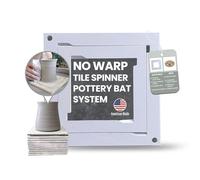 OUTPOST POTTERY Tile Spinner - No-Warp Pottery Bat System - Durable Plastic Clay Spinner Pottery Wheel Tool - Use Ceramic Tiles as Throwing Bats - Fits 6" and 4" Tiles