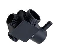 Output Brass Shower Diverter Adapter Erosion Resistant Showers Systems Adapters 1 in Two Outlet for Bath Systems Brass Shower Diverter Adapter with Quick Switches Double Outlet Strong Showers