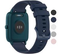 OUTPUTBT 19mm Watch Strap for GRV FC1 Replacement Band for Veryfitpro ID205L/Fitpolo H205L/JONVOH ID205L/VAOYAO ID205S/Hama 4900/5910/OCTANDRA/Satily 1.3 inch watch Sport Silicone Women Men Dark Blue