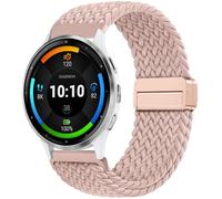 OUTPUTBT 22mm Braid Magnetic Strap for Garmin Vivoactive 4 45mm Nylon Replacement for Cotton Bracelet for Forerunner 265/255/255 Music/Fossil Men's Gen 6 44mm/Gen 5/5 LTE/5E 44mm for Woman Man