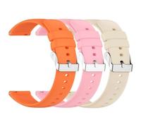 OUTPUTBT 3-Pack Silicone Watch Strap 24mm Compatible with Garmin/SUUNTO/Ticwatch/Spartan/Fossil Band for Woman Man, Bandwidth 16mm 18mm 20mm 22mm 24mm