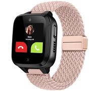 OUTPUTBT Magnetic Watch Strap 16mm for XPLORA Kidzi/Xplora X5 Play/XGO 2/XGO 3 Replacement Children Nylon Cotton Braid for Girl Boy