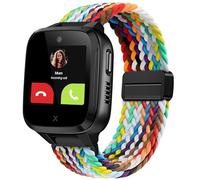OUTPUTBT Magnetic Watch Strap 16mm for XPLORA Kidzi/Xplora X5 Play/XGO 2/XGO 3 Replacement Children Nylon Cotton Braid for Girl Boy