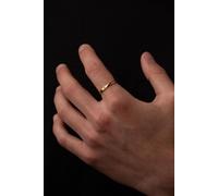 Outrage London Men's 18K Gold Personalised Initial Band Ring | Size: 11 Outrage London Gold 11