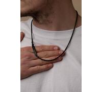 Outrage London Men's Black Personalised 3MM Rope Chain Necklace | Size: 18 inches Outrage London Black 18 inches