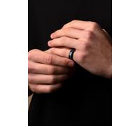 Outrage London Men's Black Personalised Fire Opal Signet Ring | Size: 8 Outrage London Black 8