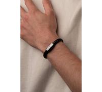Outrage London Men's Black Personalised Leather Belt Band Bracelet | Size: 21 cm Outrage London Black 21 cm