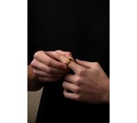 Outrage London Men's Gold Personalised 8MM Band Ring | Size: 7 Outrage London Gold 7