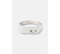 Outrage London Men's Silver Engravable Rectangle Signet Ring | Size: 8 Outrage London Silver 8