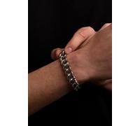 Outrage London Men's Silver Personalised 14MM Cuban Chain Bracelet | Size: 7 inches Outrage London Silver 7 inches