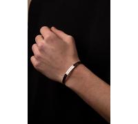 Outrage London Men's Silver Personalised Adjustable Bangle Bracelet Outrage London Silver Adjustable