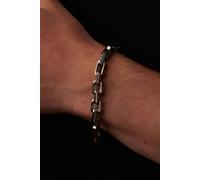 Outrage London Men's Silver Personalised Chunky Curb Link Bracelet | Size: 9 inches Outrage London Silver 9 inches