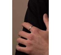 Outrage London Men's Silver Personalised Initial Band Ring | Size: 7 Outrage London Silver 7