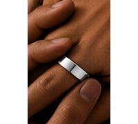 Outrage London Men's Silver Personalised Minimalistic Band Ring | Size: 7 Outrage London Silver 7