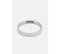Outrage London Silver Minimalistic Band 3mm | Size: 8 Outrage London Silver 8